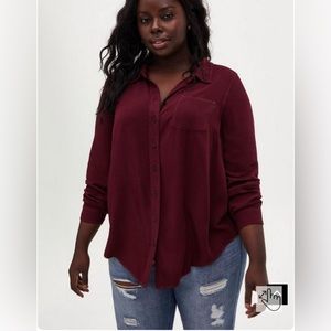 Torrid NWT button up long sleeve